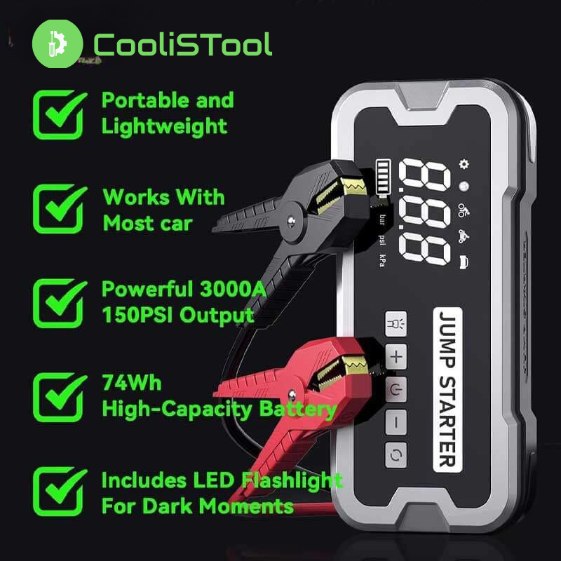 CoolisTool™ 4-in-1 Jump Starter Pro