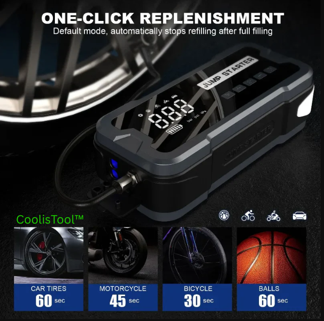 CoolisTool™ 4-in-1 Jump Starter Pro