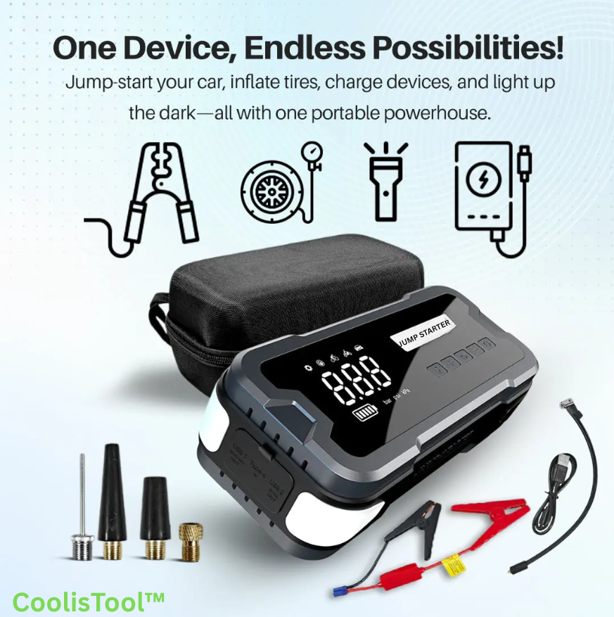 CoolisTool™ 4-in-1 Jump Starter Pro