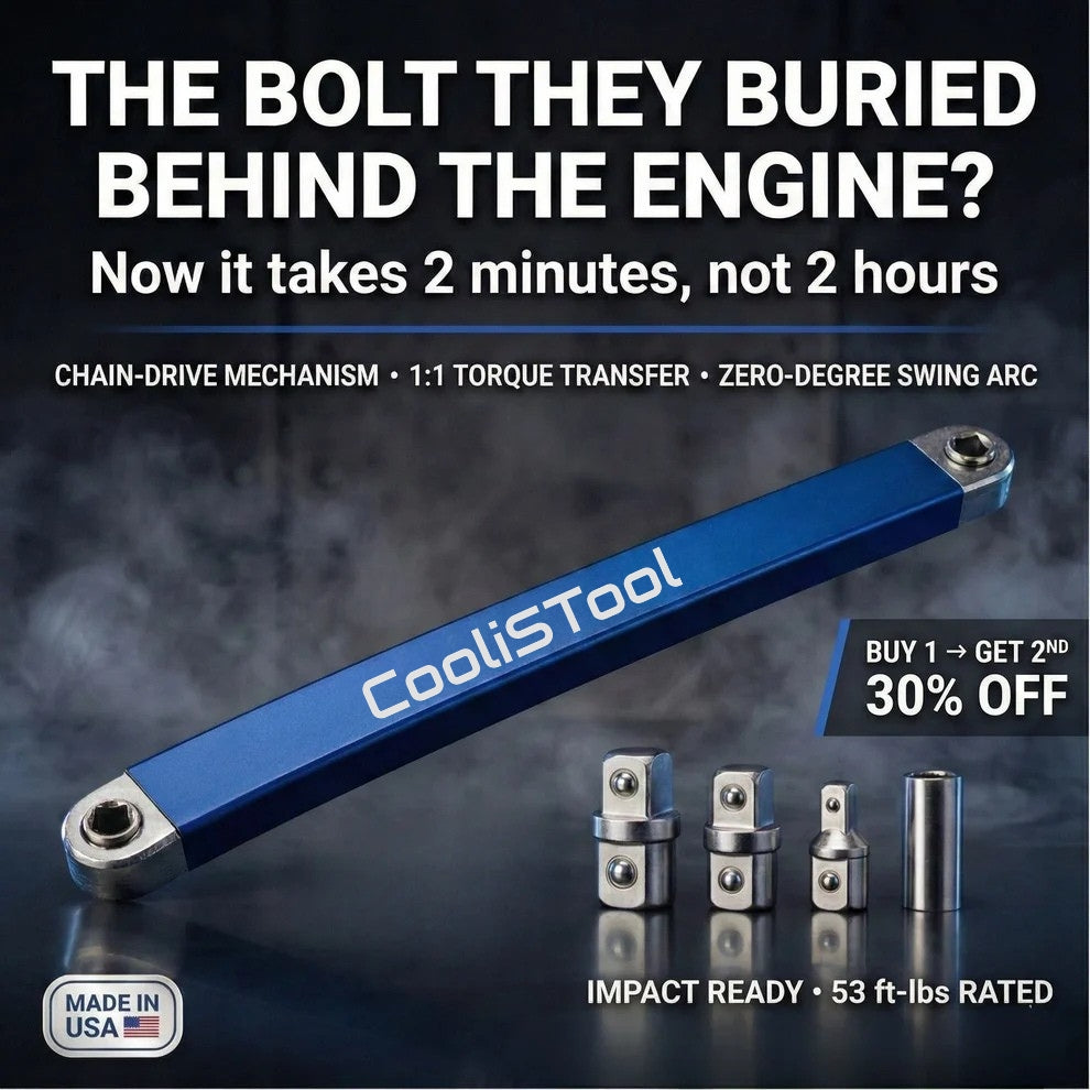 CoolisTool™ Offset Extension Wrench for Tight Spaces