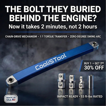 CoolisTool™ Offset Extension Wrench for Tight Spaces