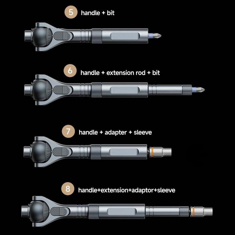 CoolisTool™ Ratchet Screwdriver Set