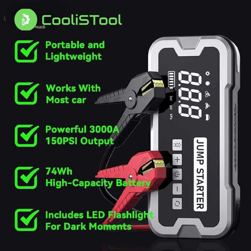 CoolisTool™ 4 - in - 1 Jump Starter Pro - CoolisTool™