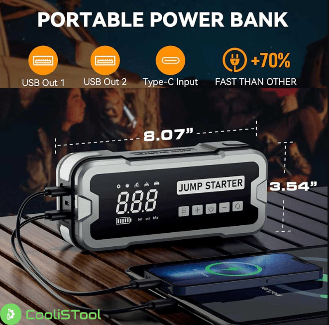 CoolisTool™ 4 - in - 1 Jump Starter Pro - CoolisTool™