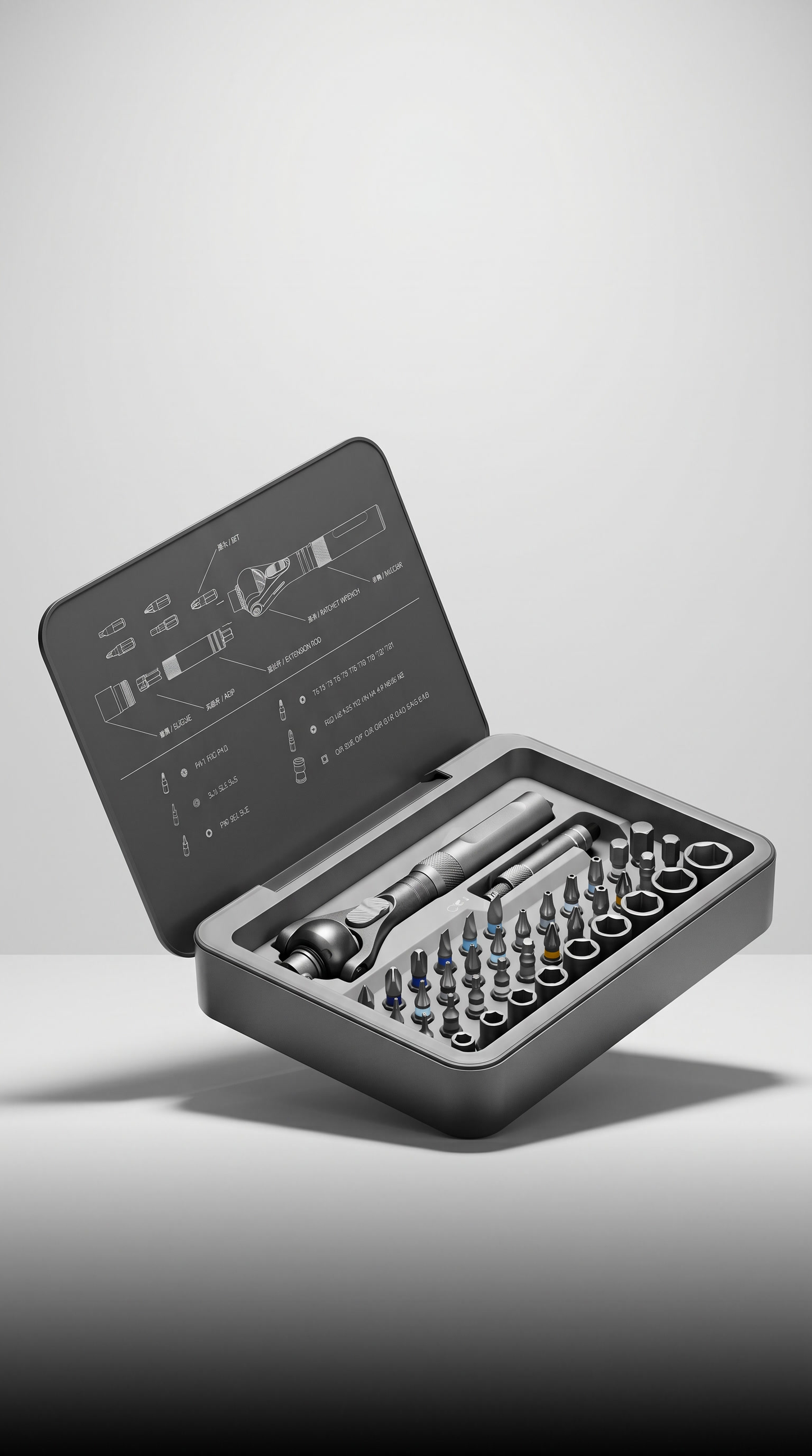 CoolisTool™-The Screwdriver Set That Reaches Every Screw
