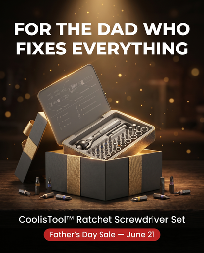 CoolisTool™-The Screwdriver Set That Reaches Every Screw